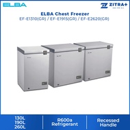 ELBA 130L|190L|260L Chest Freezer EF-E1310(GR)/EF-E1915(GR)/EF-E2620(GR) | R600a | Mechanical Contro