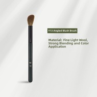 Natural Animal Hair Makeup Brush Y13 Small Size Cheek Highlighter Brush for Women Slope Design Brigh