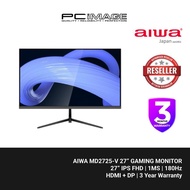 AIWA MD2725-V 27" IPS 180HZ FHD GAMING MONITOR/1MS/180Hz/HDMI/DP/3Years Warranty