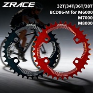 ZRACE BCD96-M MTB Bicycle Chainrings Chainwheels for M8000 M7000 M6000, 32T 34T 36T 38T, AL7075 CNC 