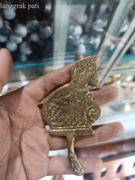 keris semar emas full kuningan sepuh kediri mlk bameswara bk megantara sengkelat  antik