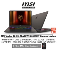 MSI Vector 16 HX AI A2XWHG-066MY (Intel Core Ultra 9 275HX/32GB/2TB SSD/RTX5070 Ti 12GB/16" QHD+/W11