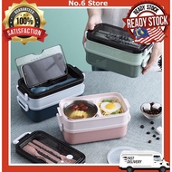 2 Layer 304 Stainless Steel Lunch Box Kids Lunch Box Bento Lunch Box kotak makanan bento box food bo