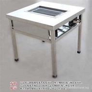 Commercial Buffet Barbecue Table Barbecue Grill Small Tofu Barbecue a Leg of Mutton Table Home Charcoal Barbecue Table Smoke-Free Barbecue Table