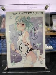 Hololive 潤羽るしあ 潤羽露西婭 潤羽露西亞 活動一周年記念雙簽名 親簽 直筆 簽名 明信片 現貨
