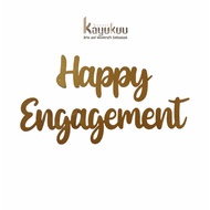 Kreasikayukuu Hiasan Dinding Kertas Jasmine TULISAN NAMA DEKORASI Happy Wedding Engagement Birthday