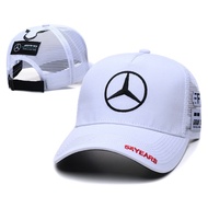 2025 F1 Mercedes-Benz AMG Fleet Racing Hat Rider Fan Hat Hamilton Baseball Cape Curved Brim Sun Hat