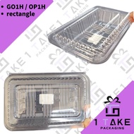 BAKERY DISPOSABLE PLASTIC CLEAR FOOD BOX -PACK PLASTIC TRAY - GO 1H / OP 1H