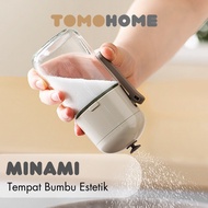 TOMO - MINAMI Smart Kitchen Spice Dispenser Container Easy Salt Container Even Salt Dispenser Bottle