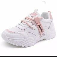 Sepatu sneakers wanita import korea style sekolah jintu terbaru 2022