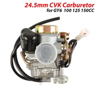 24.5mm CVK24 Carburetor Electric Throttle for Keihin Yamaha RS100 GY6 100cc 125cc 150cc 4 Stroke Sco