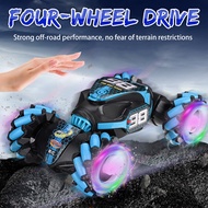 800mAh 4WD RC RC Stunt Car Remote Control 360 Degree Flips With LED Light Gesture Induction Deformat