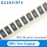 50pcs 5% 2512 SMD resistor 0R~10M 0 1 10 100 150 220 330 ohm 1K 2.2K 4.7K 10K 100K 1R 10R 100R 150R 