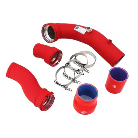 Full Set Turbo Charge Pipe + Boost Pipe Cooling Kit For B*W N55 535i 640i F10 F12 F13