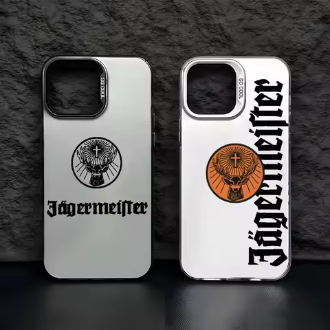 Hot J-JaegermeisterS Liquor Phone Case For iPhone 17 16e 16 15 14 13 12 11 mini Pro Max 8 7 Air Plus