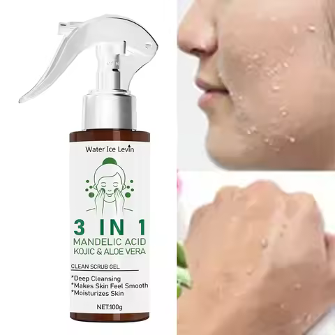 Winter 3-in-1 Clean Scrub Gel - Mandelic & Kojic Acid with Aloe Vera, Deep Cleansing & Smoothing, Ge