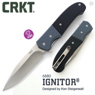 [Flashlight Magic] CRKT IGNITOR High Carbon Stainless Steel Folding Knife 6880 (G10 Grip)