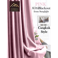 HOOK Type Modern Langsir Curtain Semi Blackout Langsir Pintu Door Curtain Tirai Tingkap/Langsir murah/Langsir rumah-A6