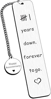 6 Year Anniversary Bookmark Gifts for Him Her, Anniversary Iron Gifts for Him, Anniversary Steel Gif