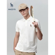 [Readystock] Hazzys Hazzys Summer New Style Men's Short-Sleeved T-Shirt Loose Casual Simple polo Shi