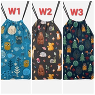 Drawstring Bag - String Bag - Millennial Sports Backpack - Animals Size 46x36 cm