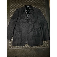 BEVERLY HILLS POLO CLUB BEVERLY HILLS LUXURY BLAZER JACKET BRANDED BLACK STRIPE CLUBPOLO