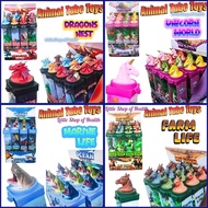 ANIMAL TOYS CONTAINS MANY ANIMAL MODELS RUBBER SET TUBE BOX ANIMAL FIGURES ANIMAL WORLD FIGURES FARM