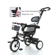 Sepeda roda tiga anak 1 tahun sepeda roda 3 bayi tricycle anak sepeda anak roda 3 stroller