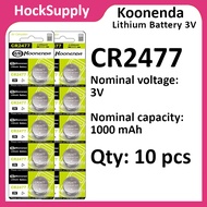 [10pcs] Koonenda CR2477 Lithium 3V Button Battery 2477 [FAST SHIP OUT]