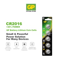 GP Lithium CR2016 Coin Cell Battery (Card of 5)