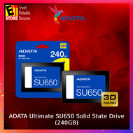 ADATA SU650 240GB /480GB / 1000GB ULTIMATE SU650 3D NAND FLASH SSD 2.5in  SATA (3 Years Warranty)