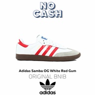 Sepatu adidas samba OG White Red Gum / Adidas samba Original BNIB
