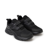 G-Max Unisex Velcro Black School Shoes | 307-00269 | Kasut Sekolah Hitam