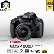 Canon Camera EOS 4000D Kit 18-55 mm. III  - รับประกันร้าน Digilife Thailand 1ปี