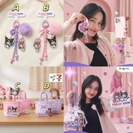 T Thailand Melody Kuromi Charm Drawstring Dumpling Bag 711 Limited Edition