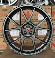 TC005 สีเทากัล_ขอบ18“_5รู_114.3_ET38_กว้าง 8.5(1ชุด=4วง)แถมฟรีจุ๊บยาง