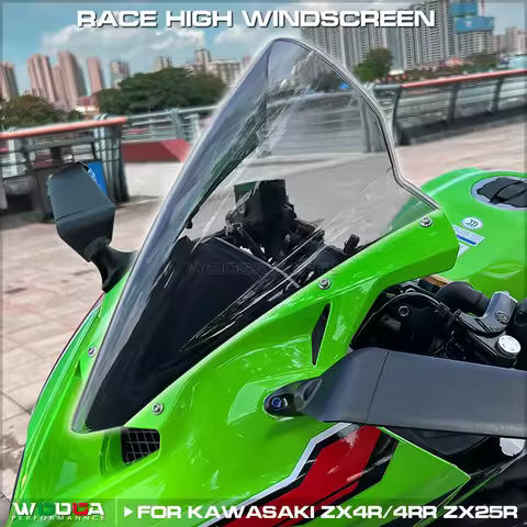 # ZX-4R ZX-25R Race High Windscreen For Kawasaki ZX4R ZX4RR ZX25R Sport Touring Windshield Double Bu