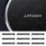 2/4/10pcs Metal Car Music Player Sticker Car Logo Audio Decal Stickers for Mitsubishi ASX Lancer Paj