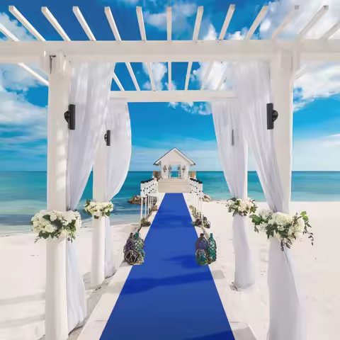 Blue Wedding Carpet Fluffy Blue aisle Carpet Runway Carpet Wedding Hallway Carpet With for Christmas