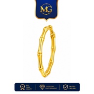 MG GOLD 916/22K Yellow Gold Bamboo Ring (22K Gold)