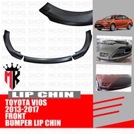 Toyota Vios 2013-2017 GEN 3 Front Bumper Lip Chin (Black)