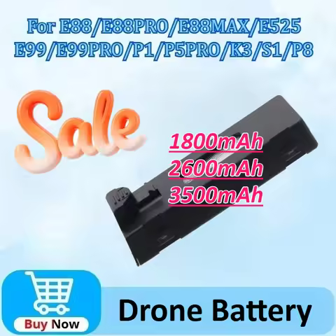 Newly Upgraded 3.7V 1800/2600/3500mAh RC Drone Battery Stable UAV for E88 E88PRO E99 E99PRO E88MAX E