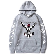Japan Anime Baki Hanma Yujiro Hoodie Men Yujiro Hanma Gym Pullover Harajuku Sportswear Hip Hop Hoodi