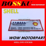 YAMAHA SHELL INFO STICKER SHELL INFO STRIKE SHELL INFO STICKER YAMAHA SHELL INFO STICKER SHELL STRIK