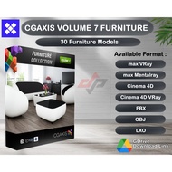 [Download] CGAXIS 3D Models Volume 7 Furniture Included 30 Types of Furniture in 3D Design