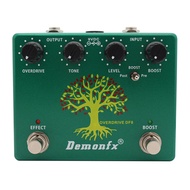 Demonfx กีตาร์ Overdrive DF8ใหม่แป้นเหยียบเอฟเฟ็กต์โอเวอร์ไดรฟ์เพิ่ม TS808DX ขึ้นอยู่กับ