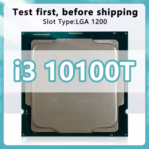 Core i3-10100T CPU 14nm 4 Cores 8 Threads 3.0GHz 6MB 25W 10thGeneration Processor Socket LGA1200 for
