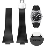 Quick Release Watch Band for Tissot PRX Strap Replacement,FKM Rubber Strap and Butterfly Clasp Compa