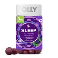 OLLY Sleep Gummy, Occasional Sleep Support, 3 mg Melatonin, L-Theanine, Chamomile and Lemon Balm Ext