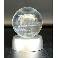 Crystal ornament / Singapore Merlion display / SG Souvenir / Home Decor
